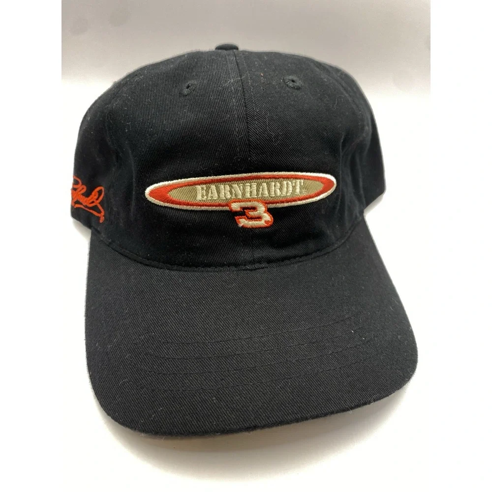 Vintage Dale‎ Earnhardt #3 NASCAR Hat Cap Chase Authentics Black Strapback